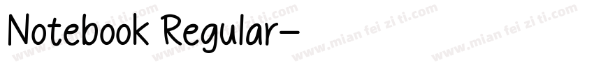 Notebook Regular字体转换